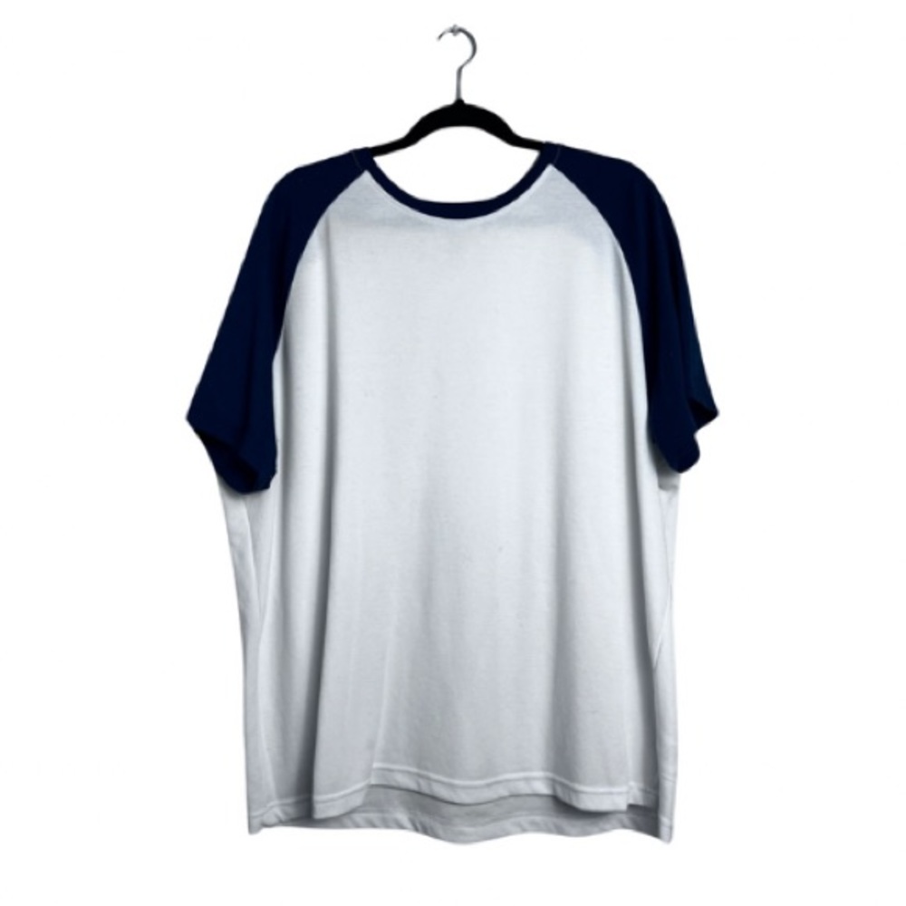 Men’s White And Blue George Short Sleeve Tee Size XXL